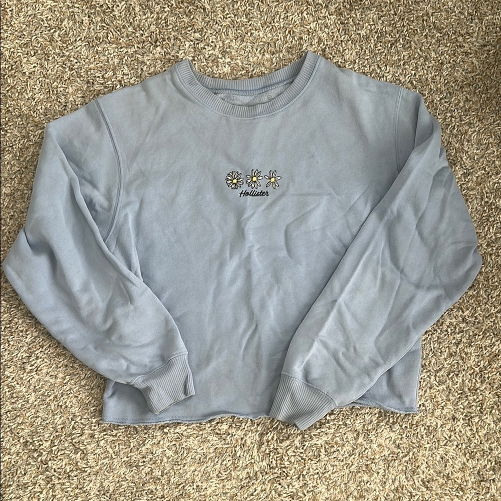 Hollister Light Blue Sweatshirt